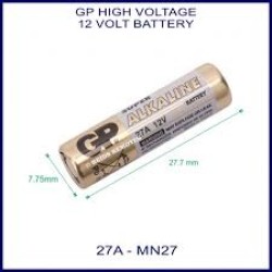 GP 27Α High Voltage αλκαλική μπαταρία 12V