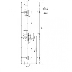 Κλειδαριά Τριών Σημείων Cisa 49526 Multitop Pro